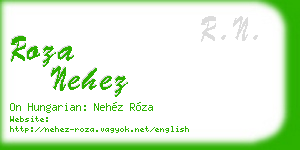 roza nehez business card